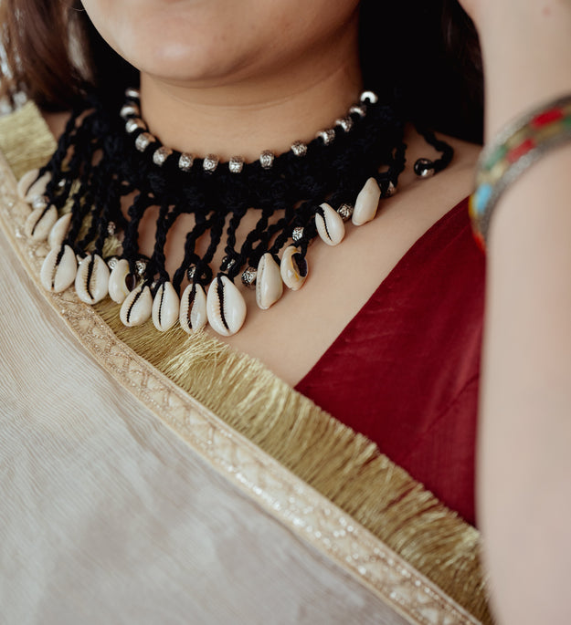 Black choker necklace