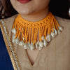 Yellow kodi choker necklace