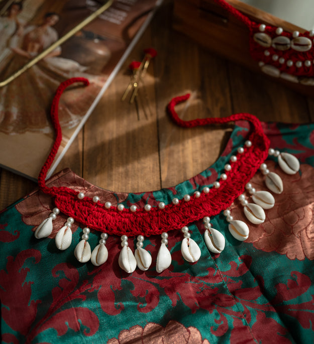 Red kodi choker necklace